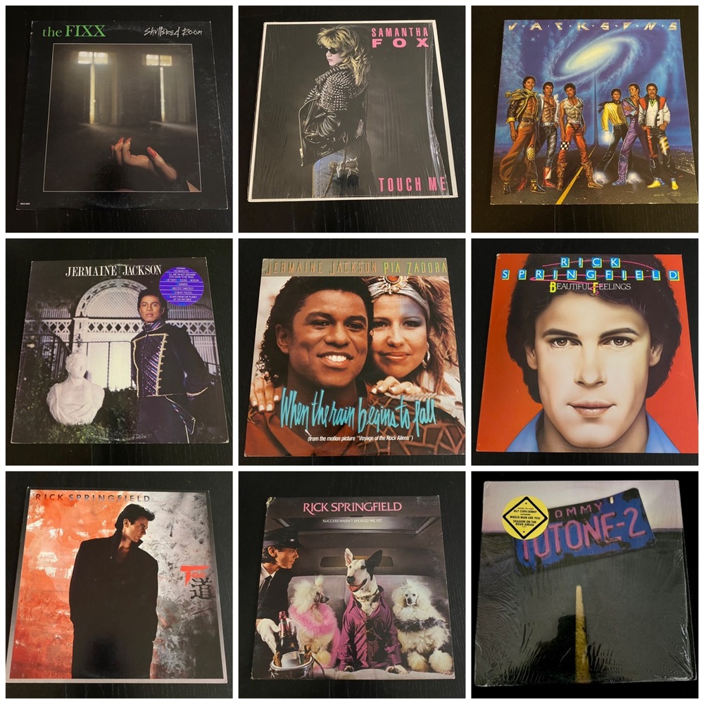 Fully Play Tested Rock Pop Vinyl Record Lot